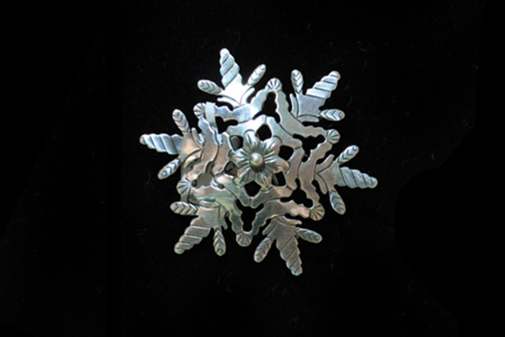 Sterling Snowflake Pin - Pins